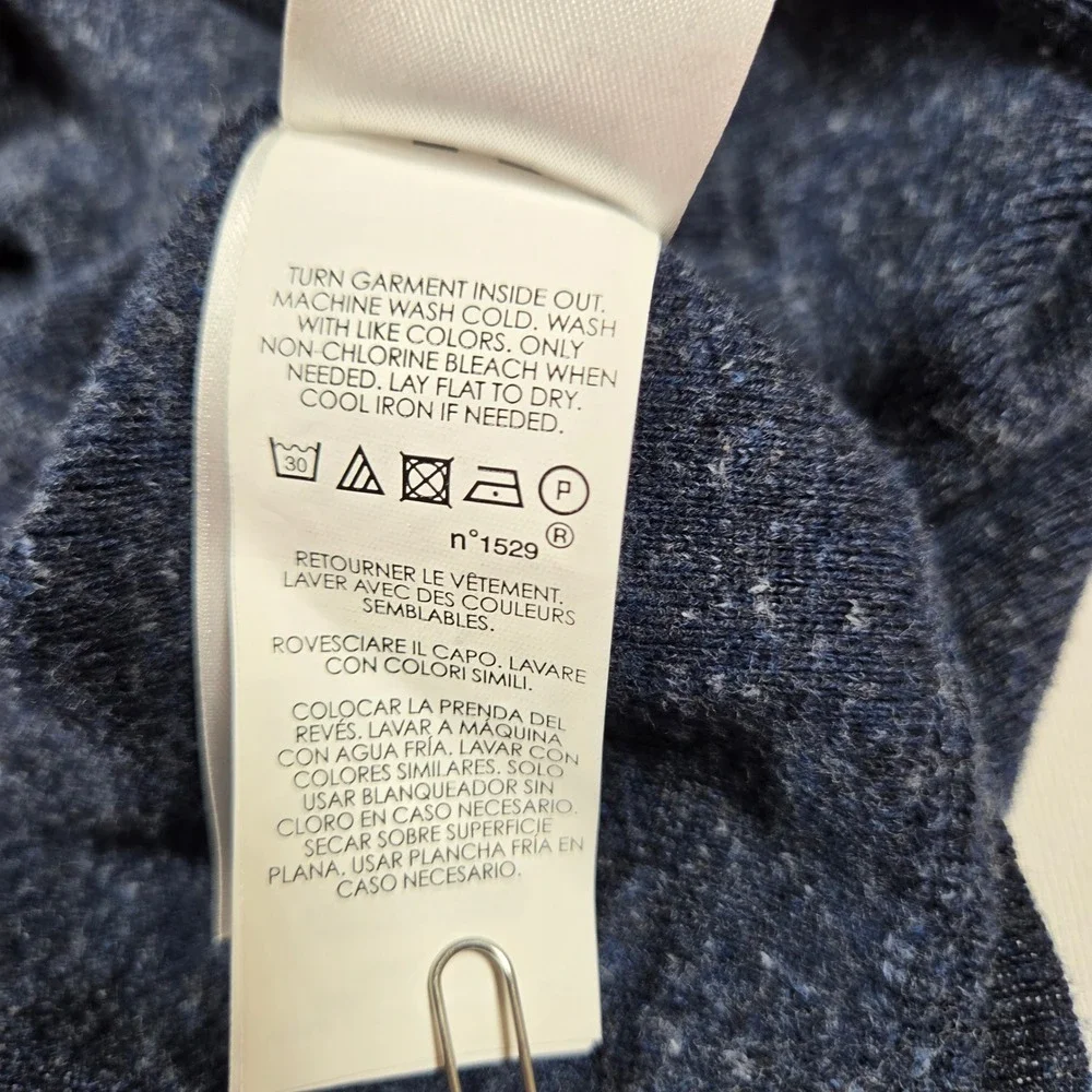 Polo Ralph Lauren Mens XL Blue Heather Cotton Crewneck Sweater Pullover Pony